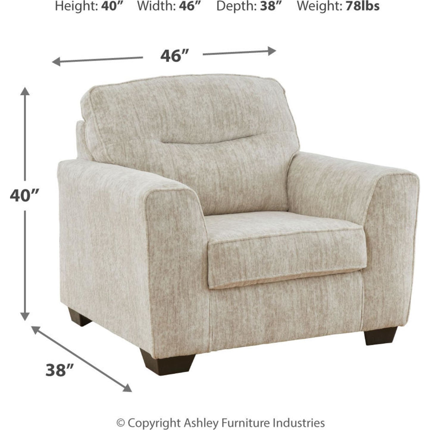 Chaise Lonoke et demie