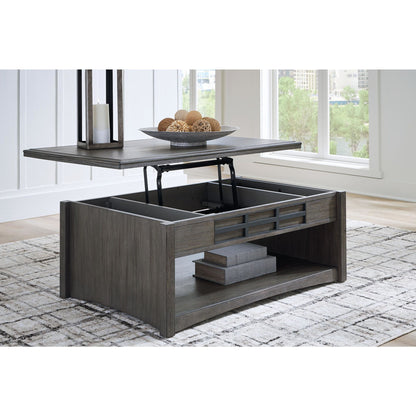 Table basse Montillan avec plateau relevable