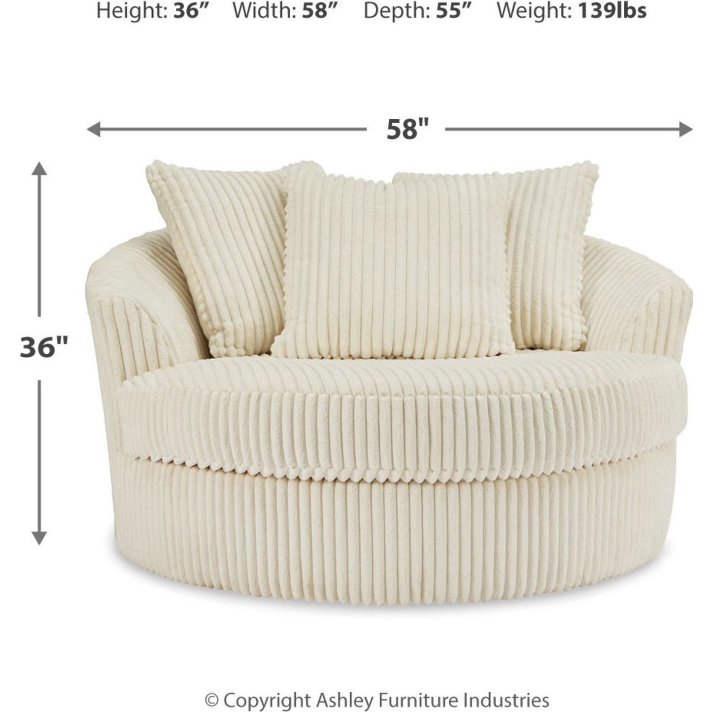 Fauteuil pivotant Lindyn