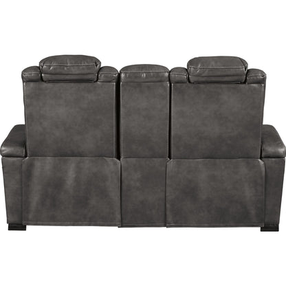 Canapé inclinable électrique Turbulence avec console et appui-tête réglable