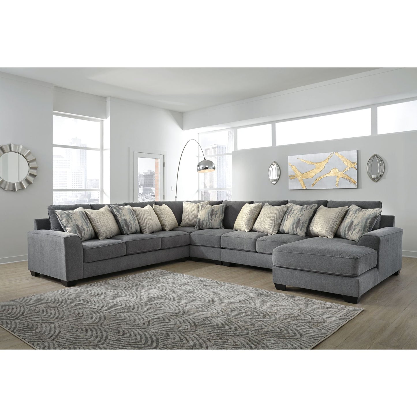 Canapé d'angle 5 pièces exclusif Castano