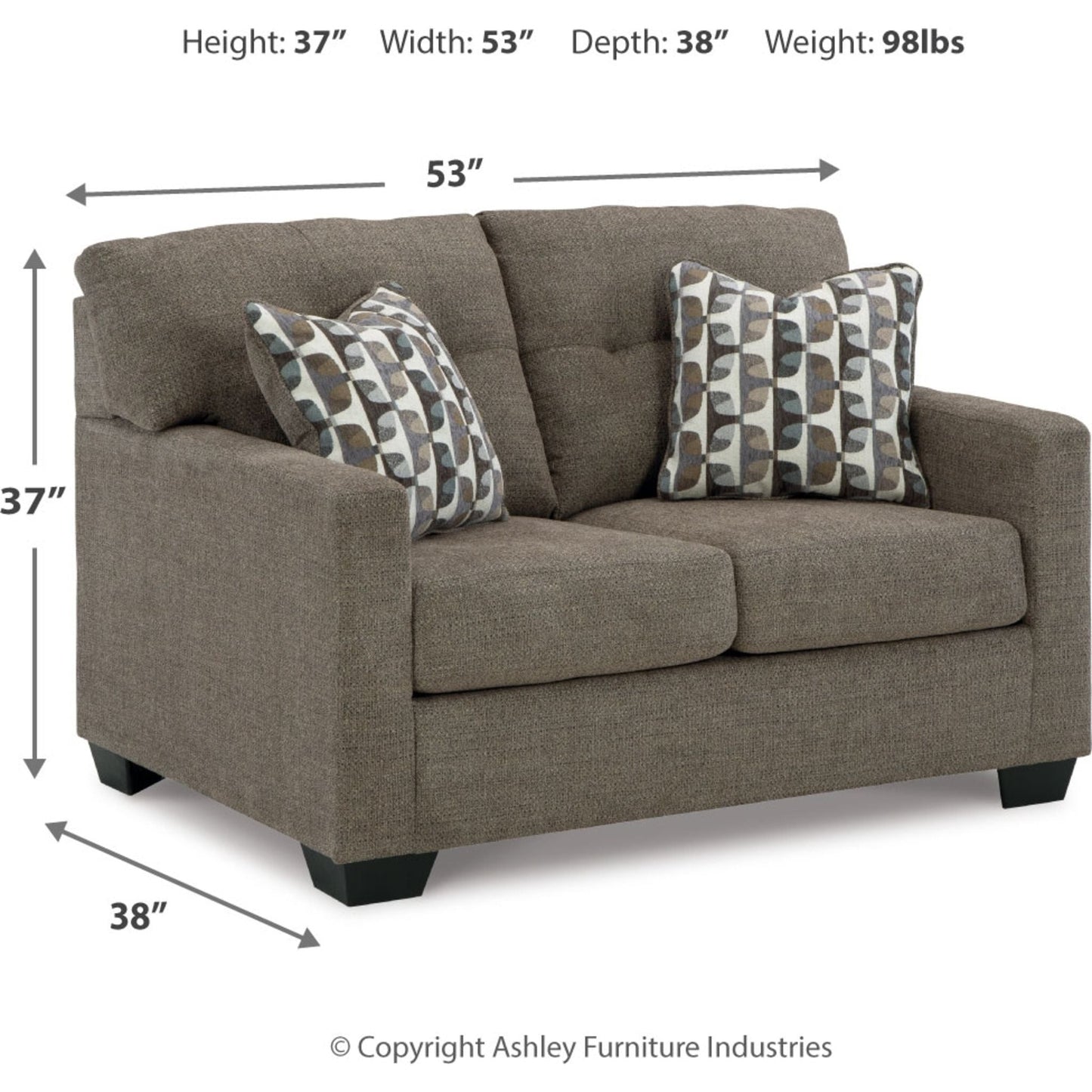 Canapé deux places Mahoney