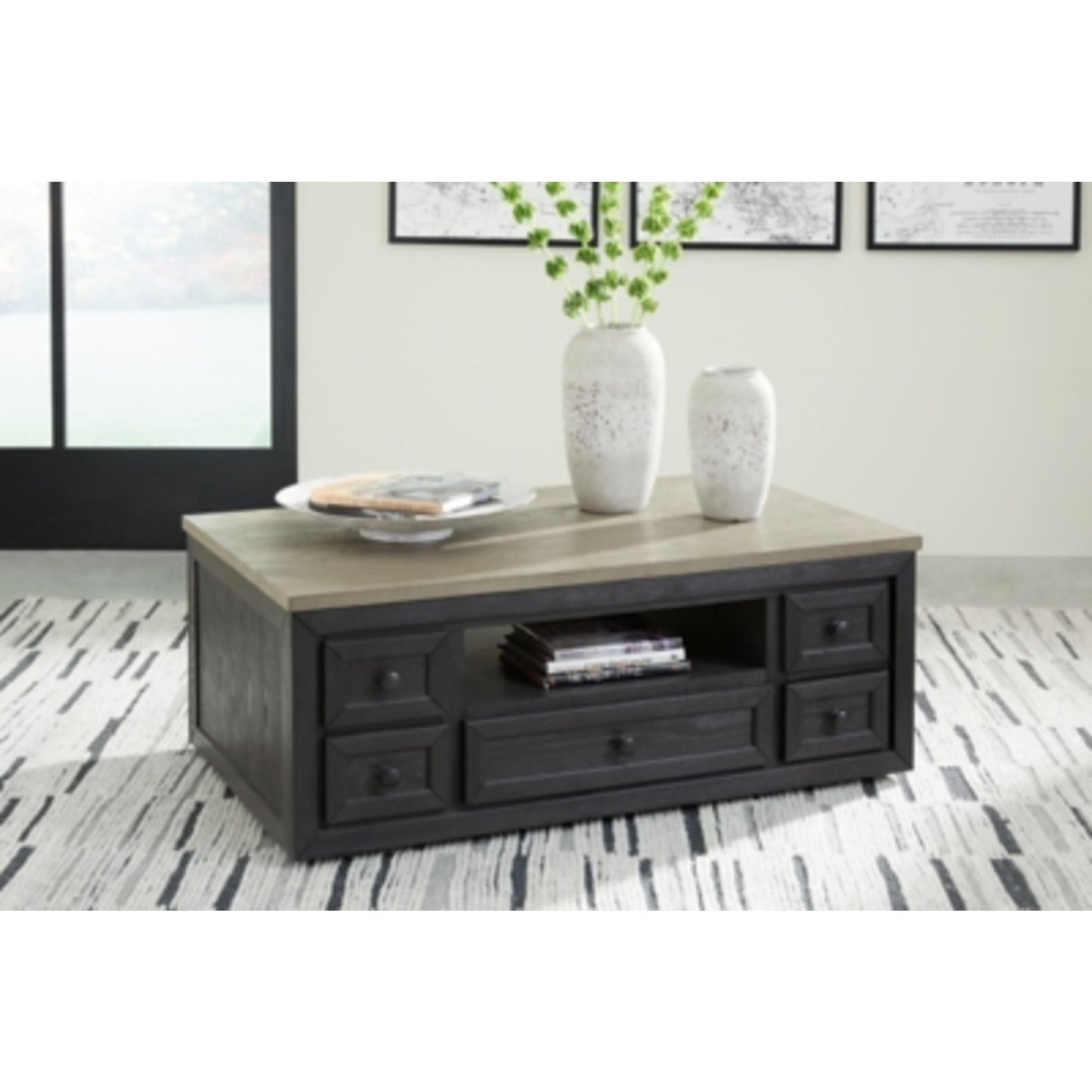 Table basse Foyland avec plateau relevable