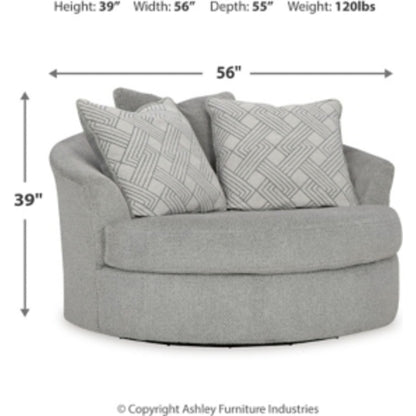 Fauteuil pivotant surdimensionné Casselbury