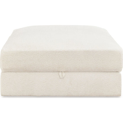 Pouf Elissa Court exclusif avec rangement