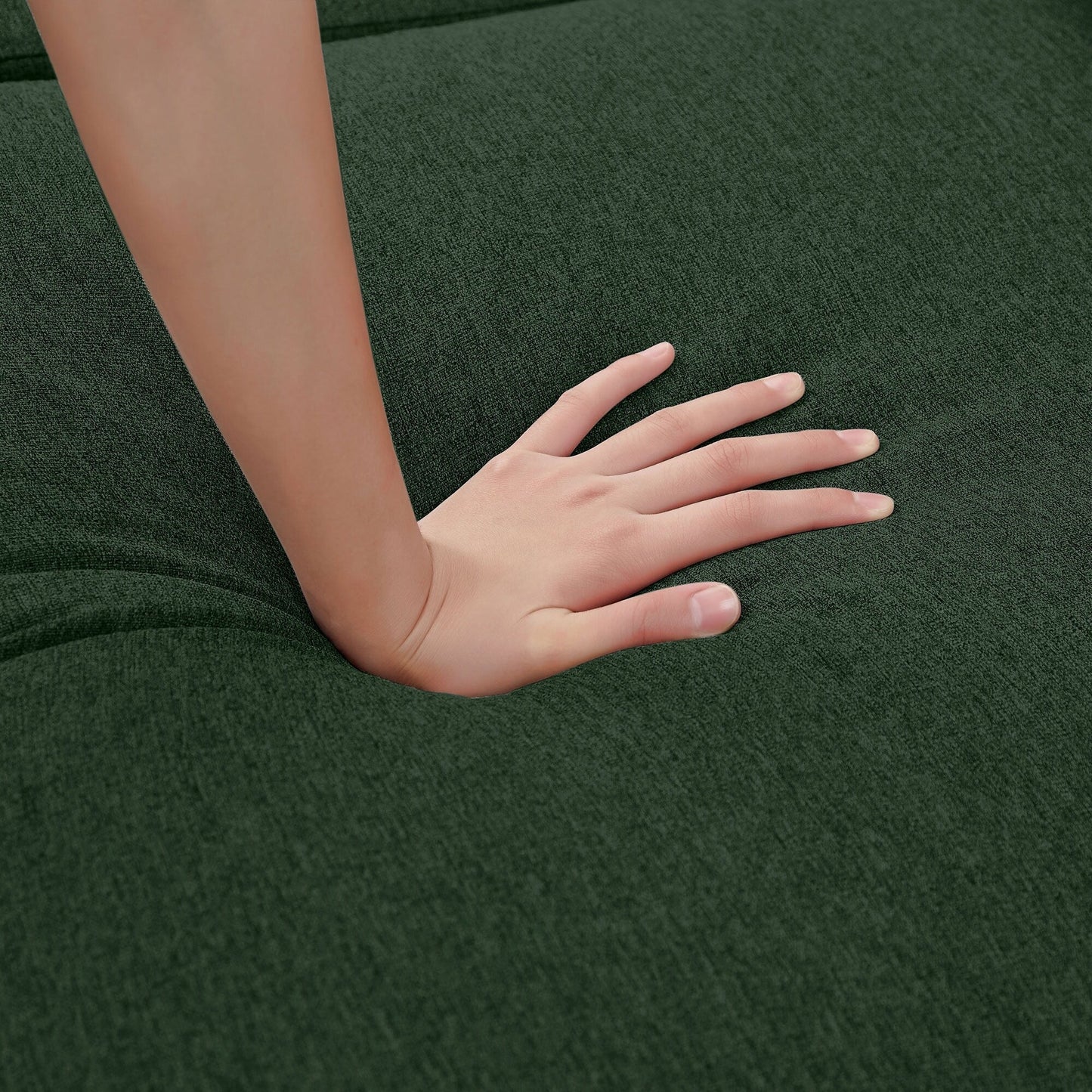 Canapé d'angle en L de 86,22 pouces avec poches de rangement latérales