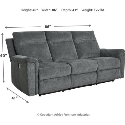 Canapé inclinable Barnsana avec alimentation électrique