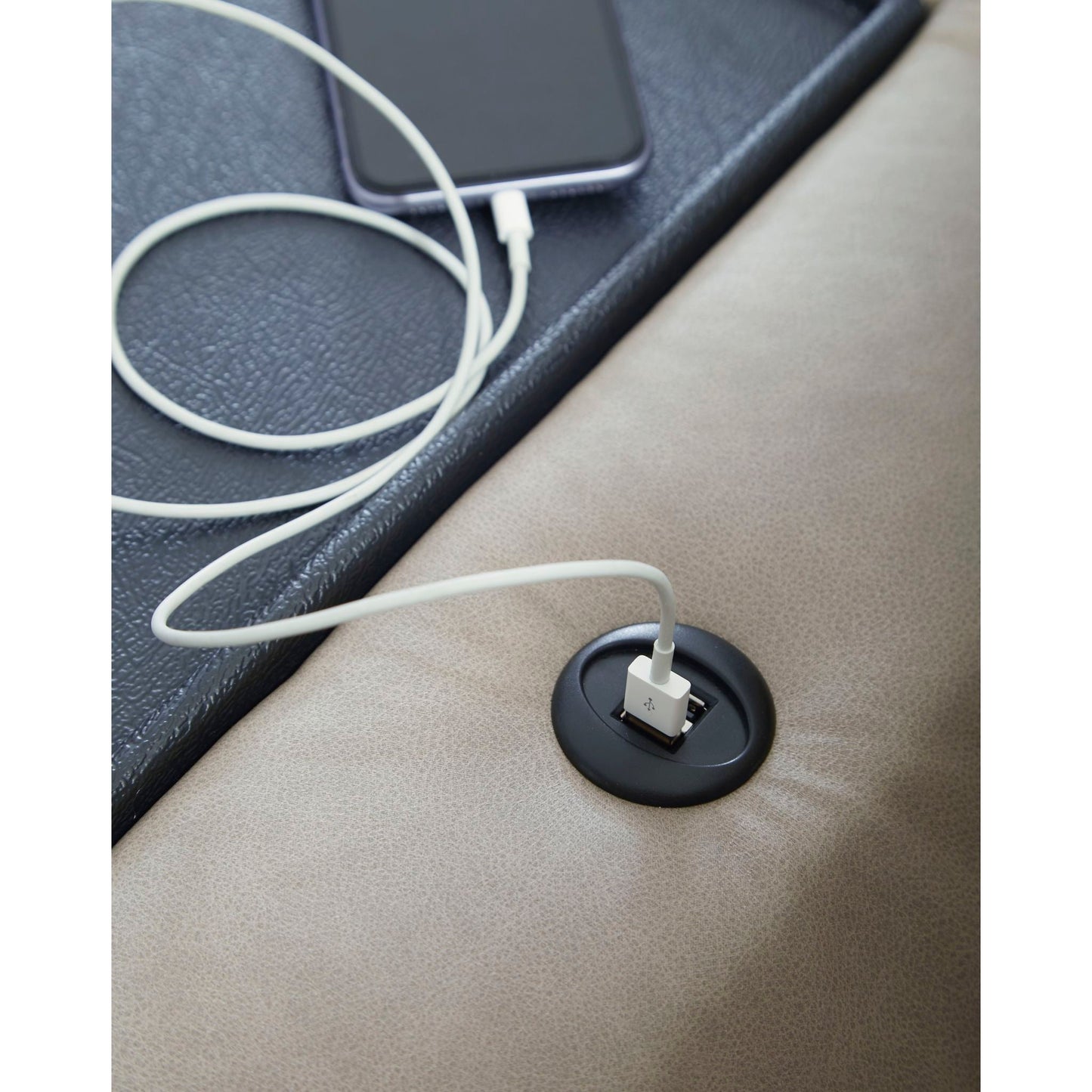 Canapé inclinable Lavenhorne avec table rabattable