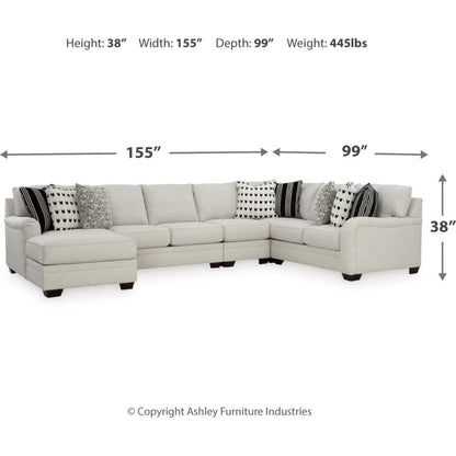 Canapé d'angle Huntsworth 5 pièces avec méridienne