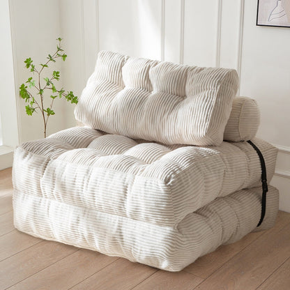 Canapé-lit pliant en velours côtelé, 8 places