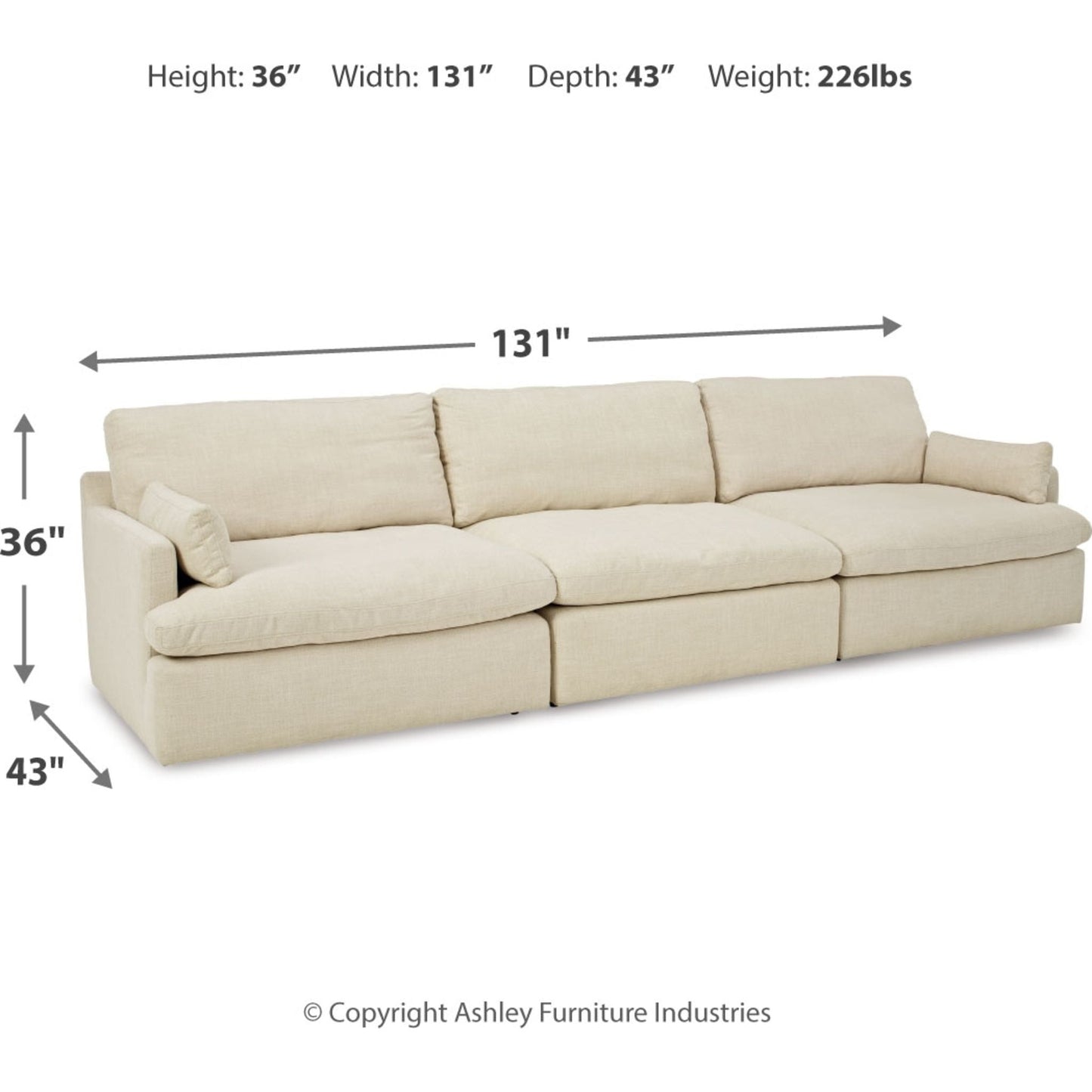 Canapé d'angle modulaire 3 pièces exclusif Tanavi
