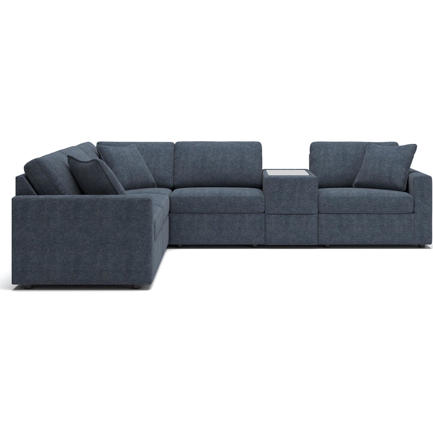 Canapé d'angle modulaire Modmax 6 pièces avec console de rangement