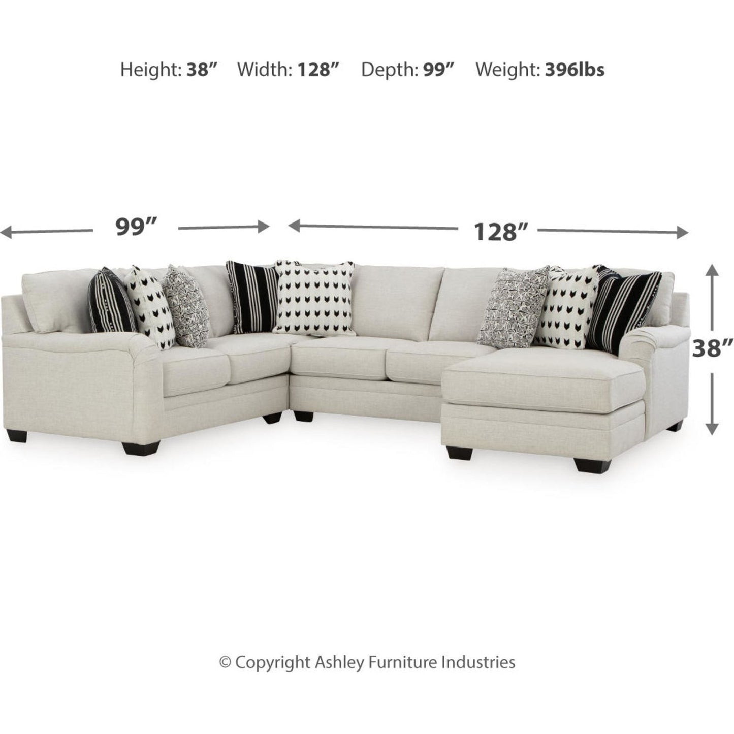 Canapé d'angle 4 pièces Huntsworth