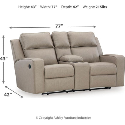 Canapé inclinable Lavenhorne avec console