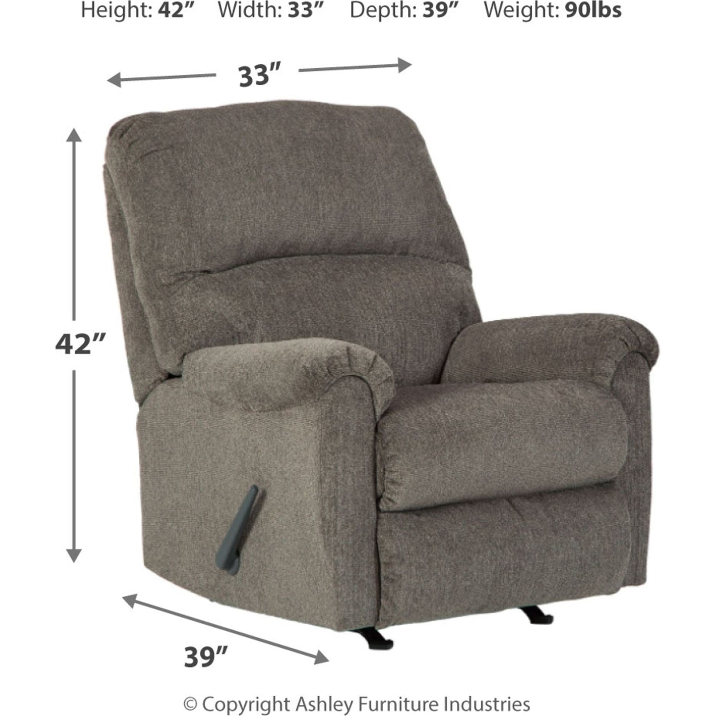 Fauteuil inclinable à bascule Dorsten