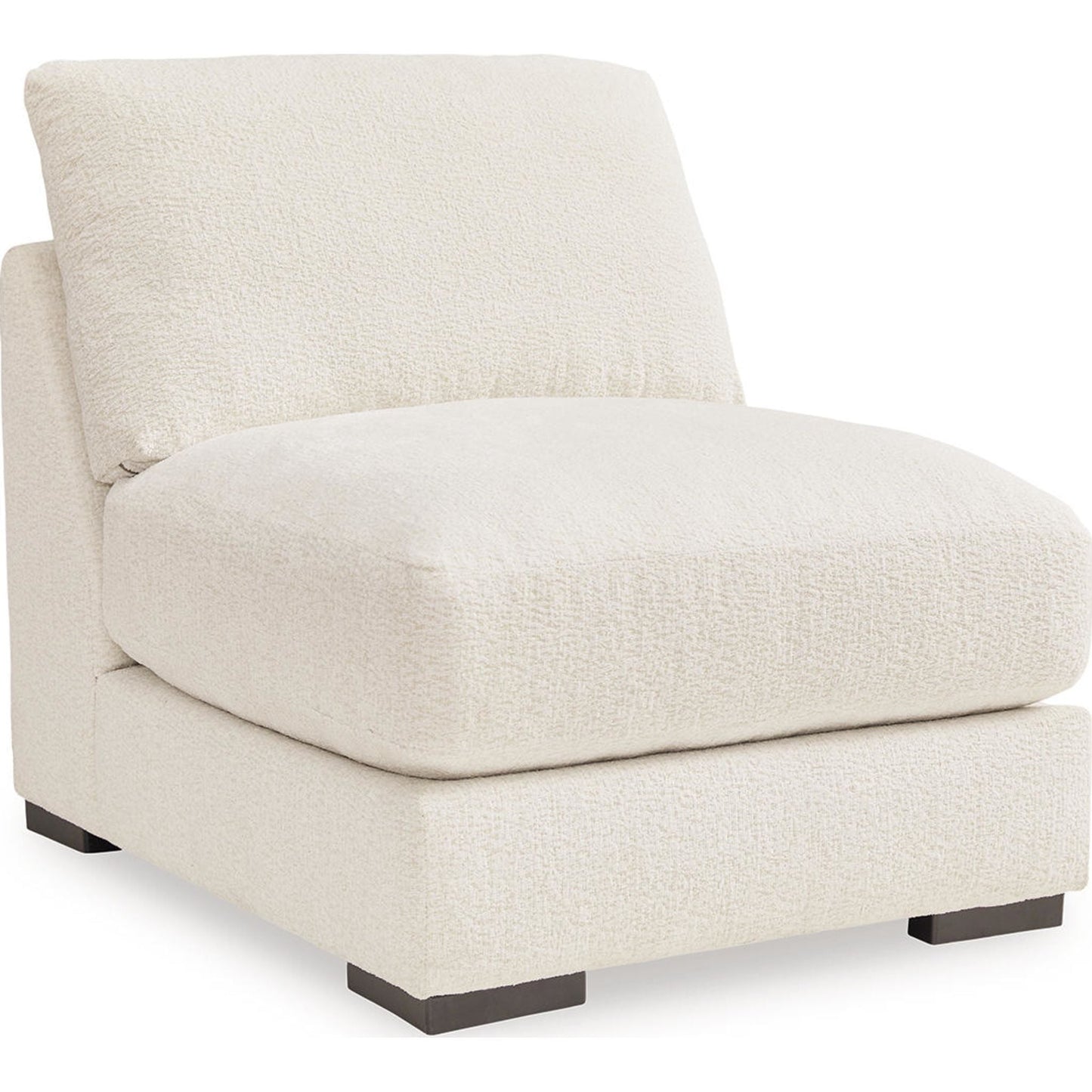 Canapé d'angle modulaire 4 pièces Elissa Court exclusif avec méridienne