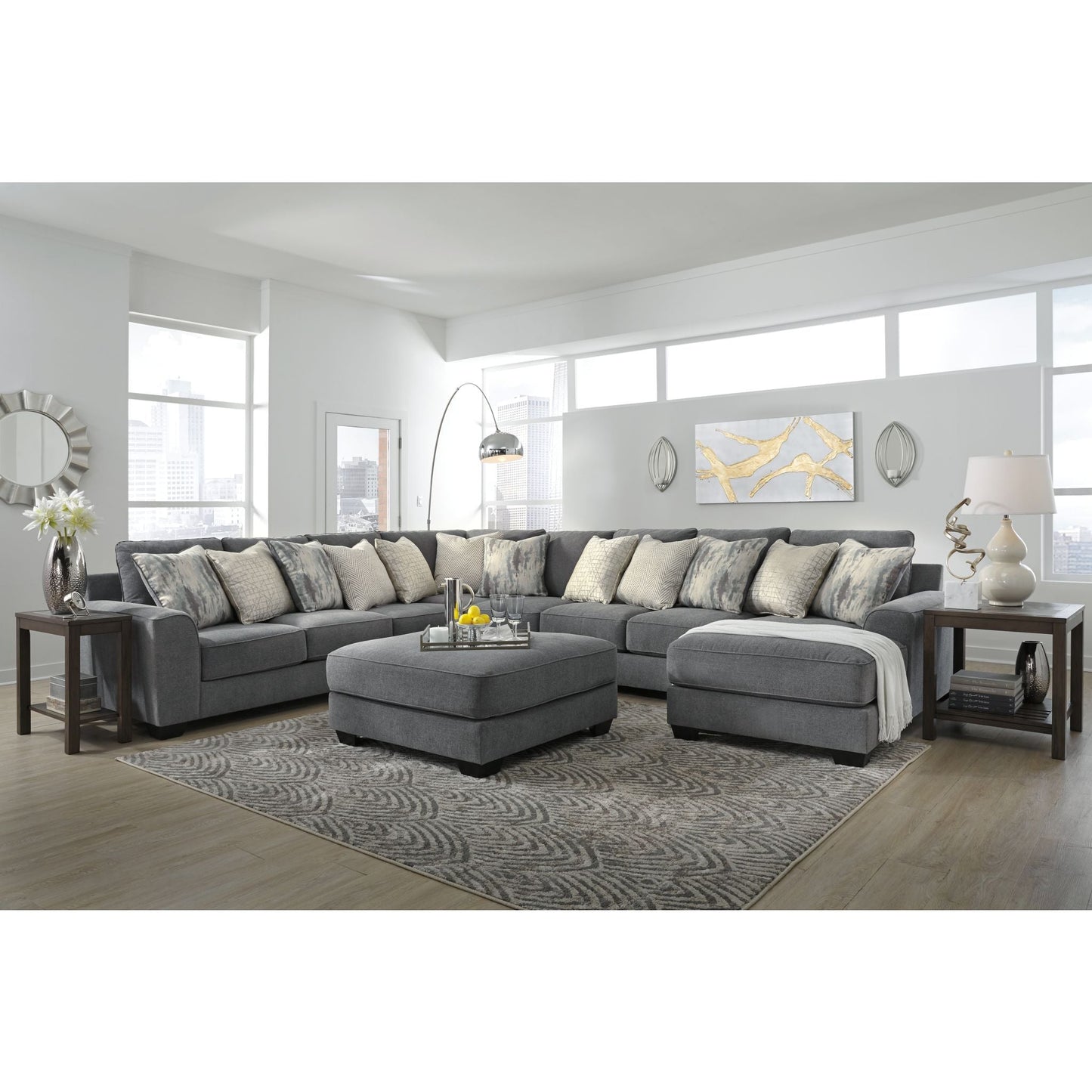 Canapé d'angle 5 pièces exclusif Castano