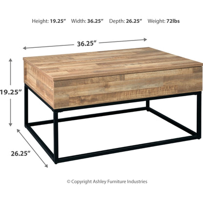 Table basse Gerdanet avec plateau relevable