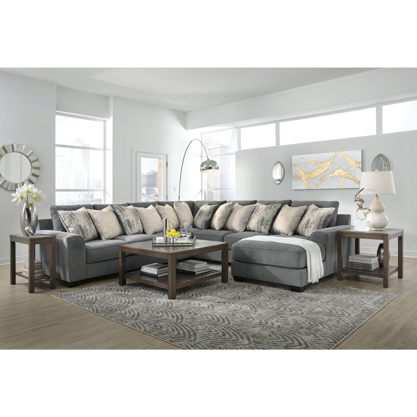 Canapé d'angle 4 pièces exclusif Castano