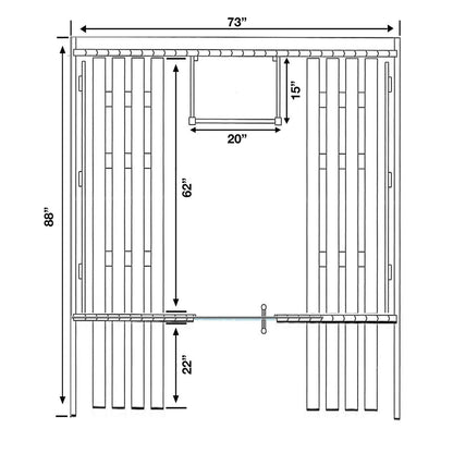 Sauna ALEKO 6-8 personnes en pin blanc de Finlande avec chauffage électrique homologué UL - 224 cm (L) x 185 cm (l) x 201 cm (H)