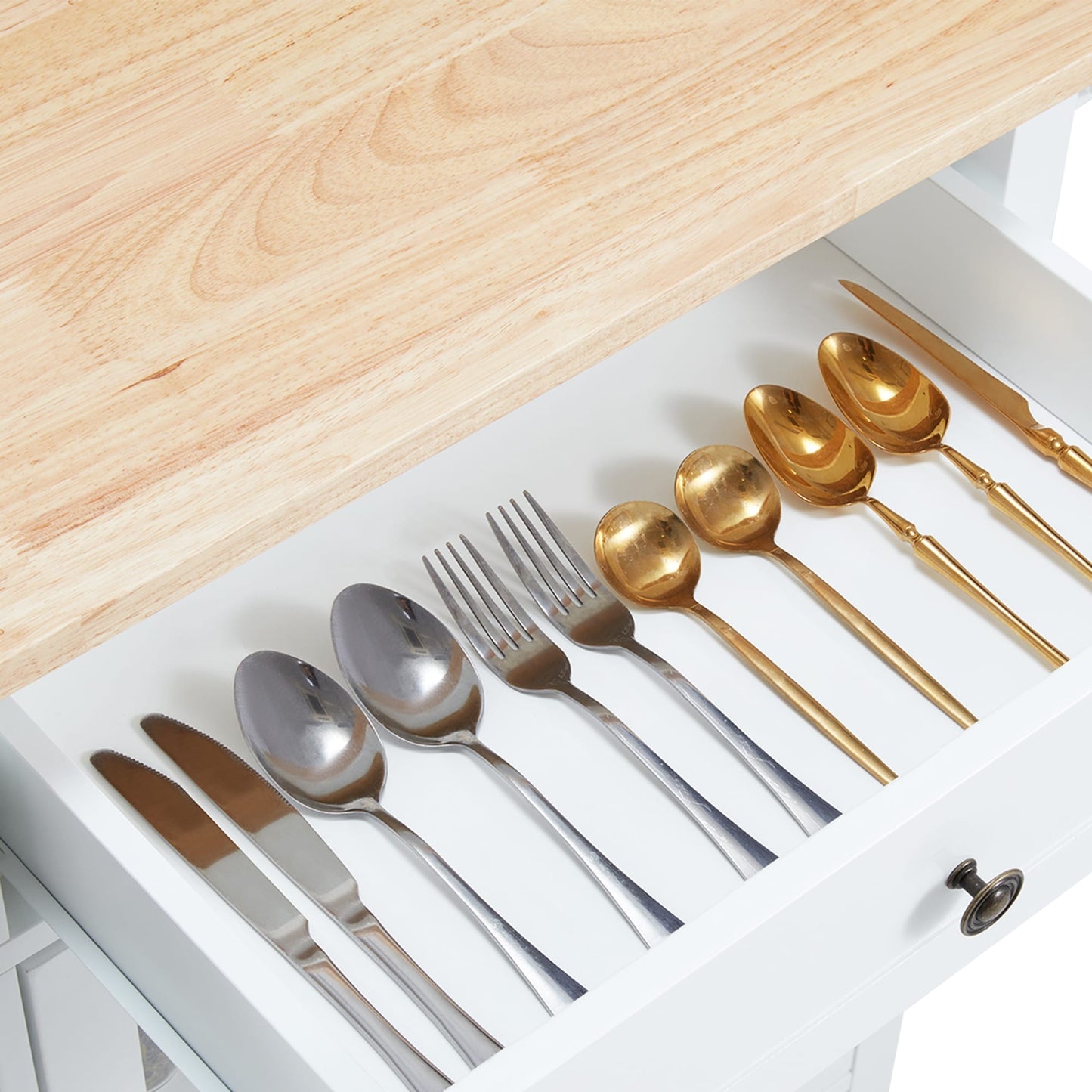 Chariot à micro-ondes roulant AVAWING 42 pour îlot de cuisine