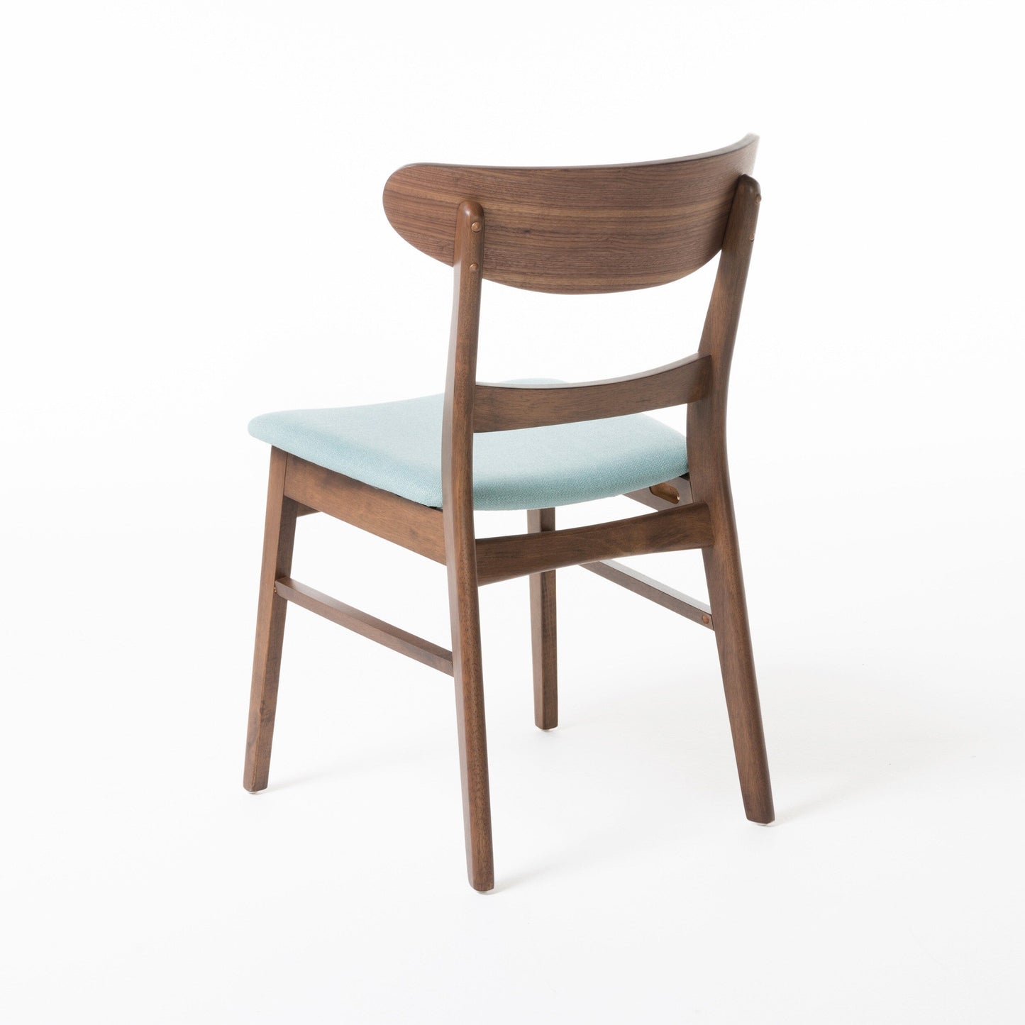 Chaises de salle à manger Abrielle en bois d'hévéa, style moderne du milieu du siècle (lot de 2), par Christopher Knight Home