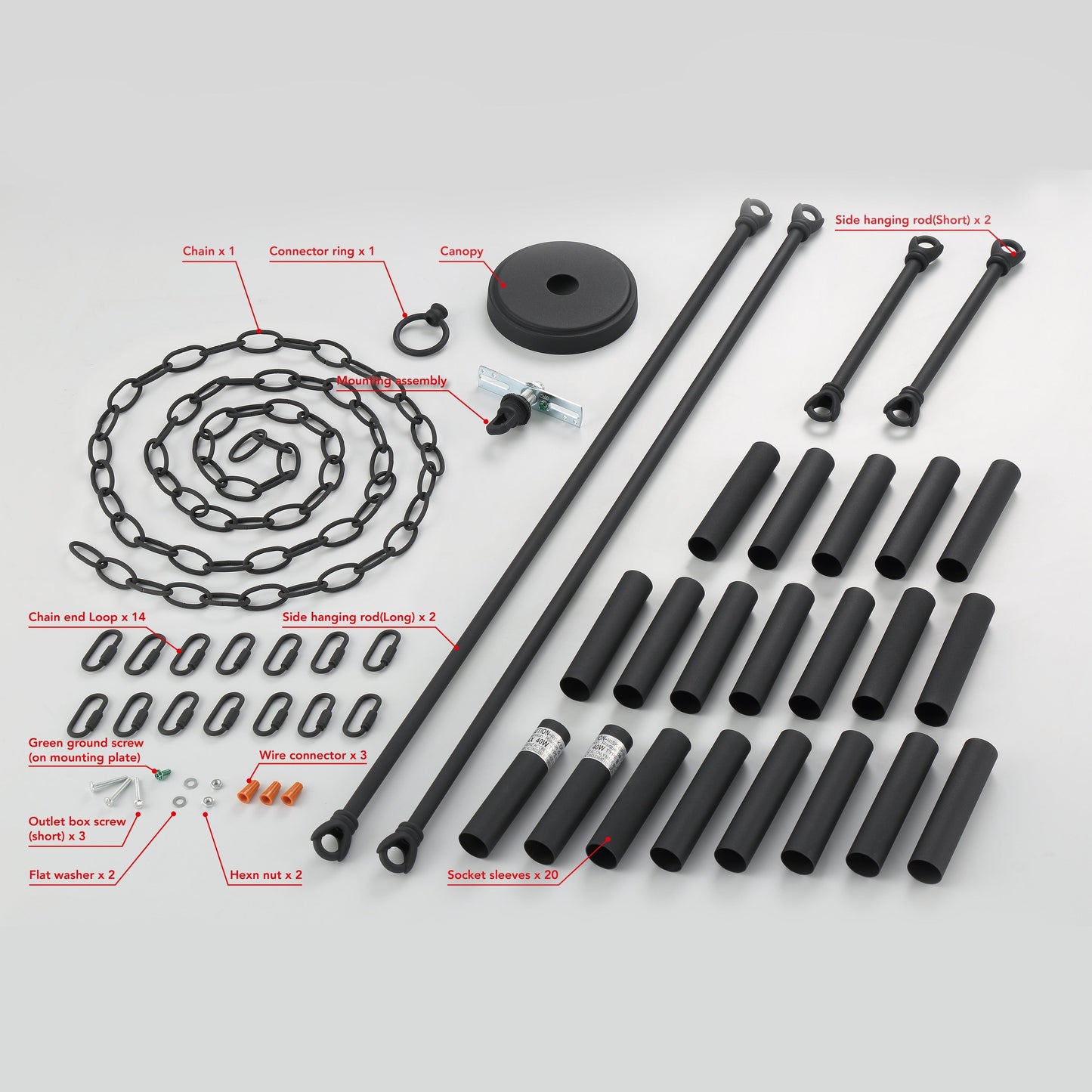 Lustre Acroma moderne à 20 lumières, style ferme, rond, 40 po, en forme de roue de chariot, homologué UL.