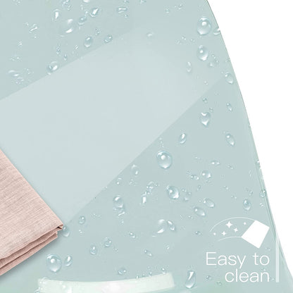 Chaise de bureau à roulettes pivotante en acrylique, sans accoudoirs et réglable en hauteur