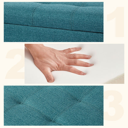 Banc coffre de rangement en cuir reconstitué Adeco 50