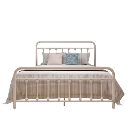 Cadre de lit plateforme en métal style vintage simple Alazyhome, montage facile