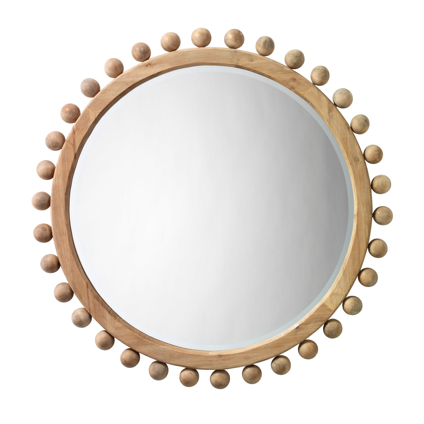 Miroir rond en bois naturel Alden Décor Orion