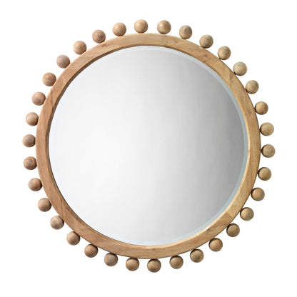 Miroir rond en bois naturel Alden Décor Orion