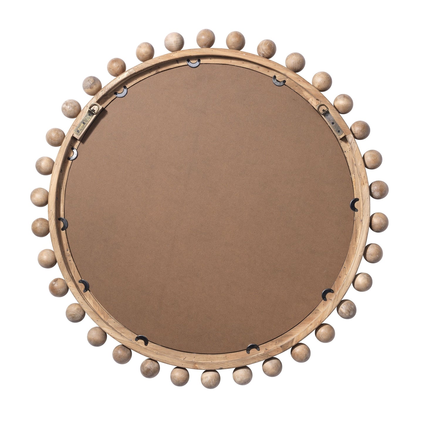Miroir rond en bois naturel Alden Décor Orion