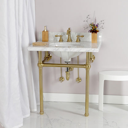 Robinet de salle de bain à entraxe large de style classique américain