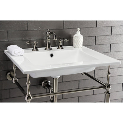 Robinet de salle de bain à entraxe large de style classique américain