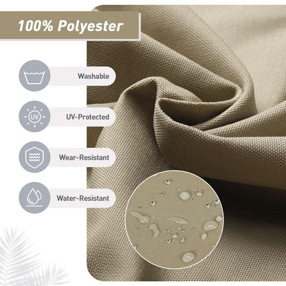 Ensemble de 4 coussins pour chaise de patio à dossier haut Aoodor, 46 x 21 x 4 pouces (coussins seulement)