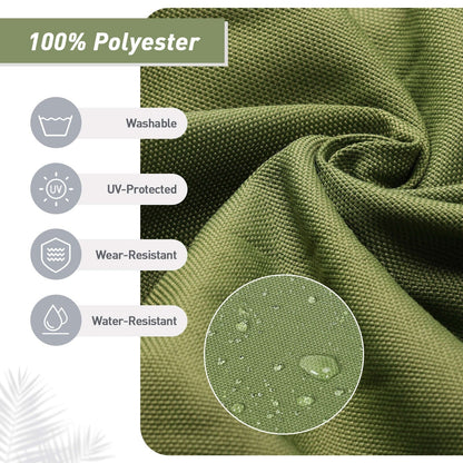 Ensemble de 4 coussins pour chaise de patio à dossier haut Aoodor, 46 x 21 x 4 pouces (coussins seulement)