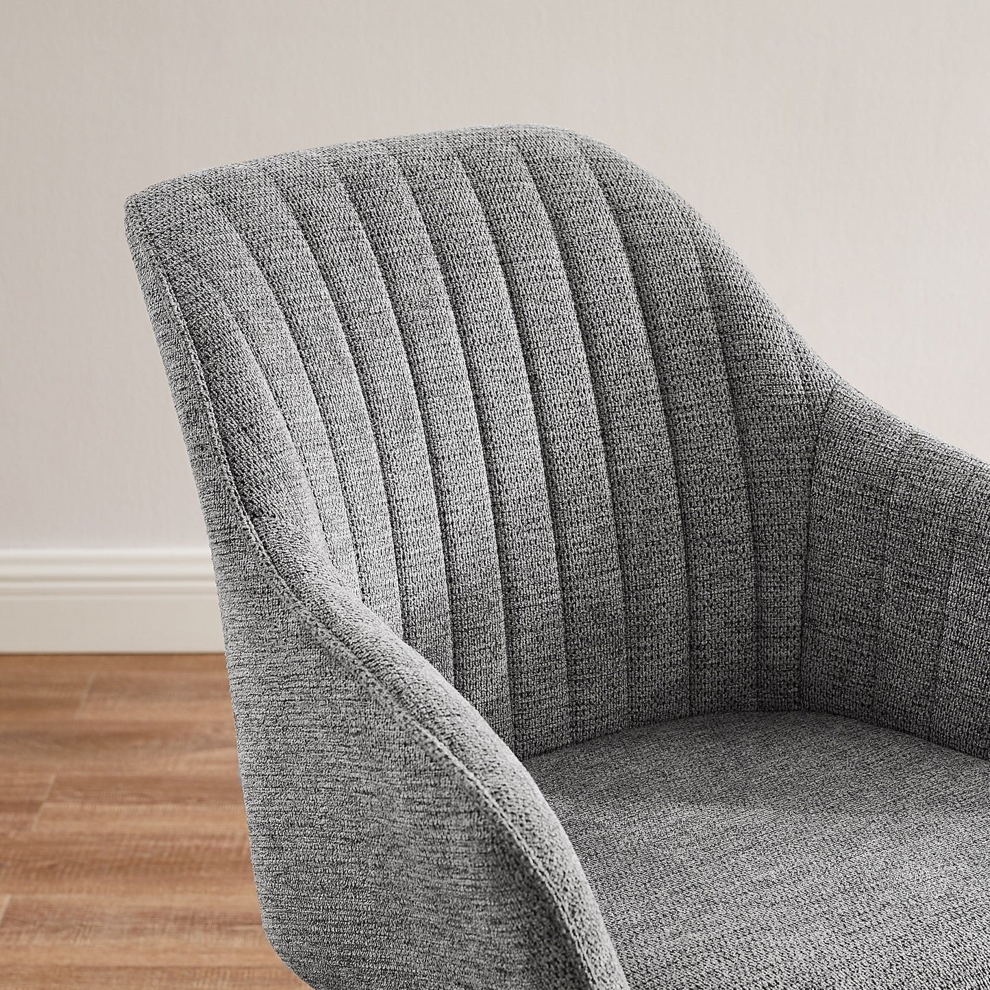 Fauteuil pivotant Art Leon pour bureau à domicile moderne avec pieds en bois