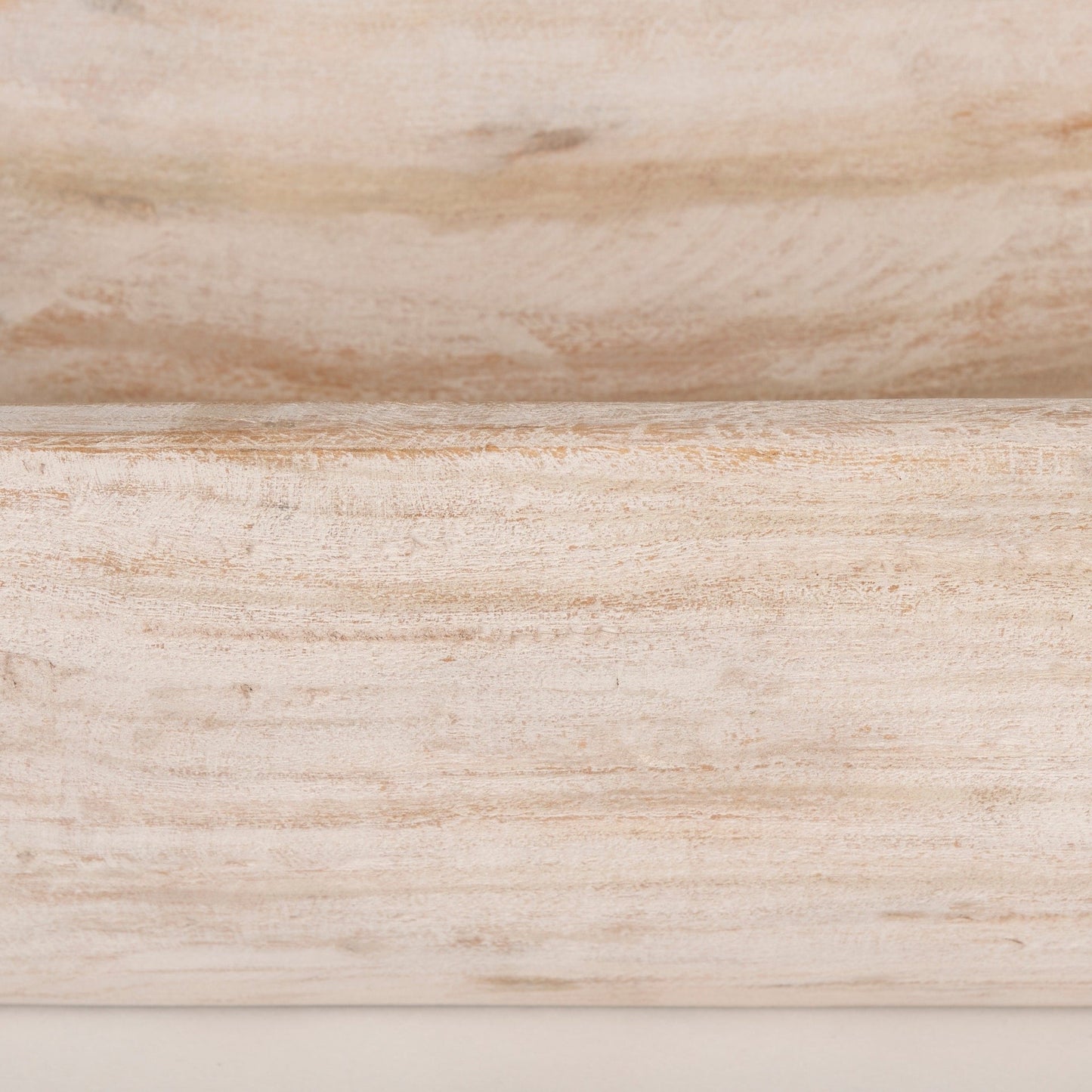 Bol oblong extra large Athena en bois recyclé noir-brun - 26,0 cm (L) x 10,0 cm (l) x 7,0 cm (H)