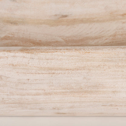 Bol oblong extra large Athena en bois recyclé noir-brun - 26,0 cm (L) x 10,0 cm (l) x 7,0 cm (H)