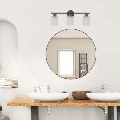 Applique murale Bellevue Lydia à 3 lumières de 23 pouces de large avec verre dépoli