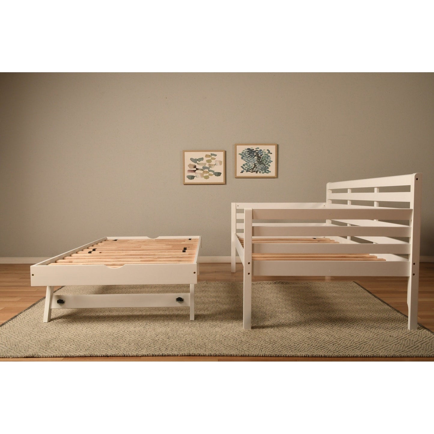 Lit de jour Somette Boho avec lit d'appoint escamotable (matelas non inclus)