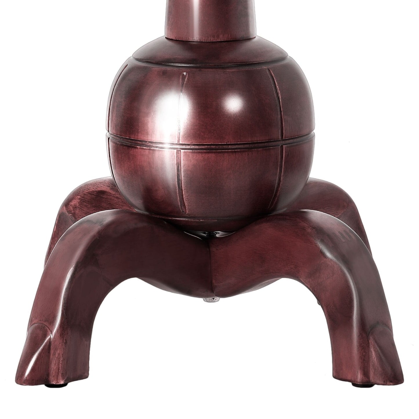 Porte-manteau autoportant en bois d'hévéa avec 8 crochets - 24,5 cm (L) x 70,87 cm (H)