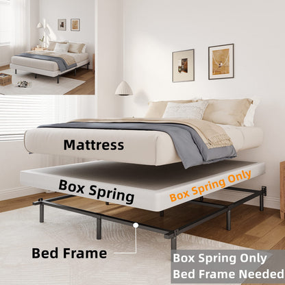 Ressort métallique extra-plat de 12,7 cm (5 pouces), structure robuste avec revêtement gris