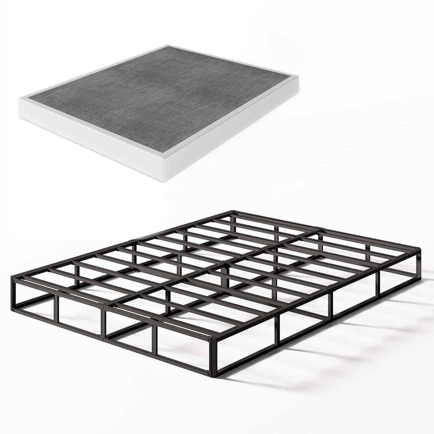 Ressort métallique extra-plat de 12,7 cm (5 pouces), structure robuste avec revêtement gris