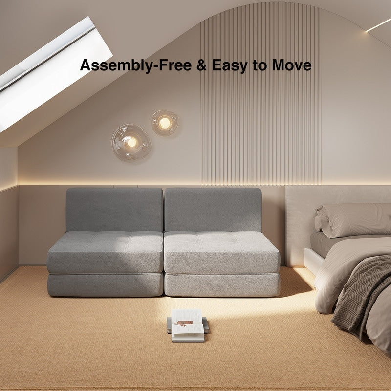 Fauteuil convertible 3 en 1, convertible en lit d'appoint.