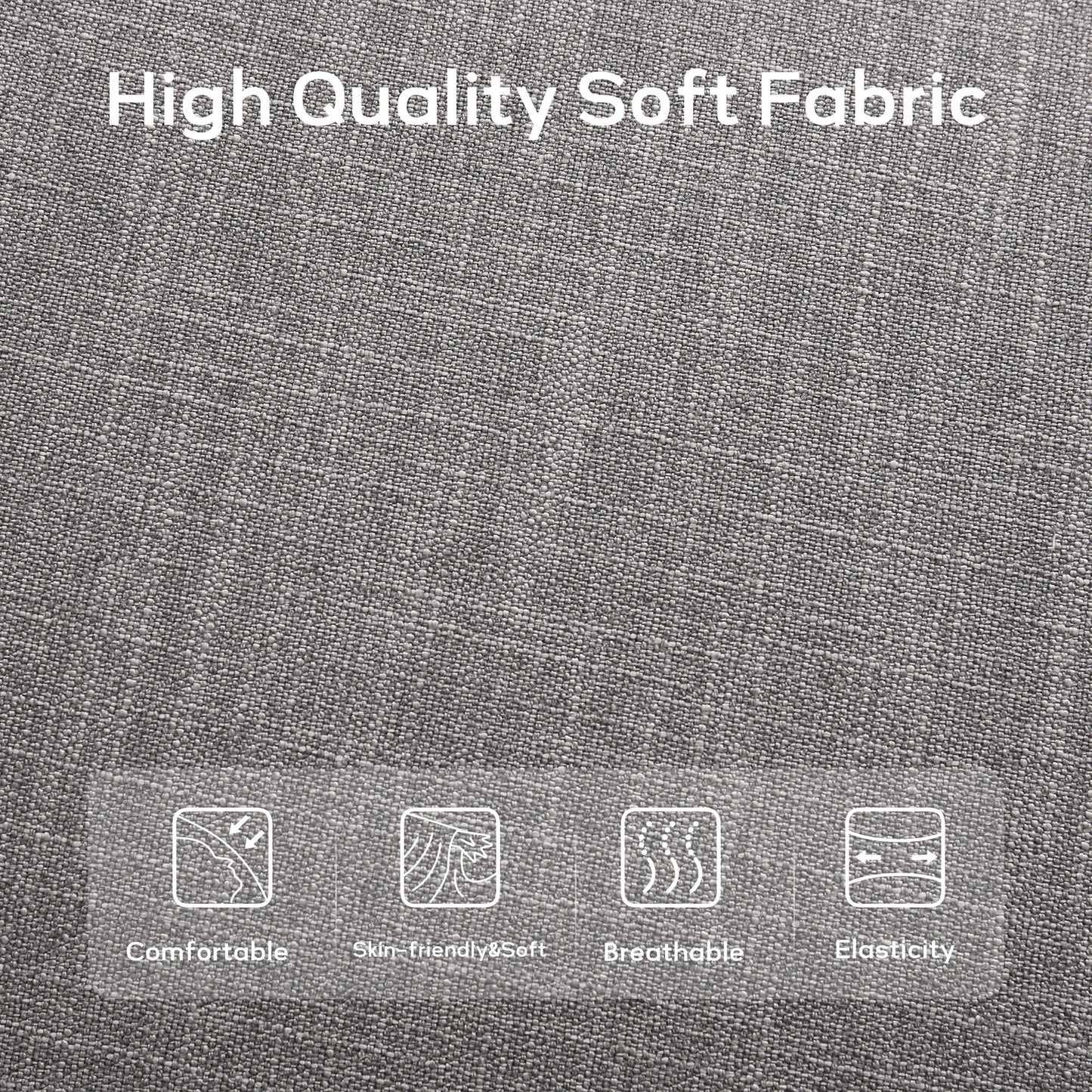 Banc d'entrée rembourré en tissu, banc de chambre à coucher pour pied de lit, beige, bois massif, 112 cm (44 pouces)