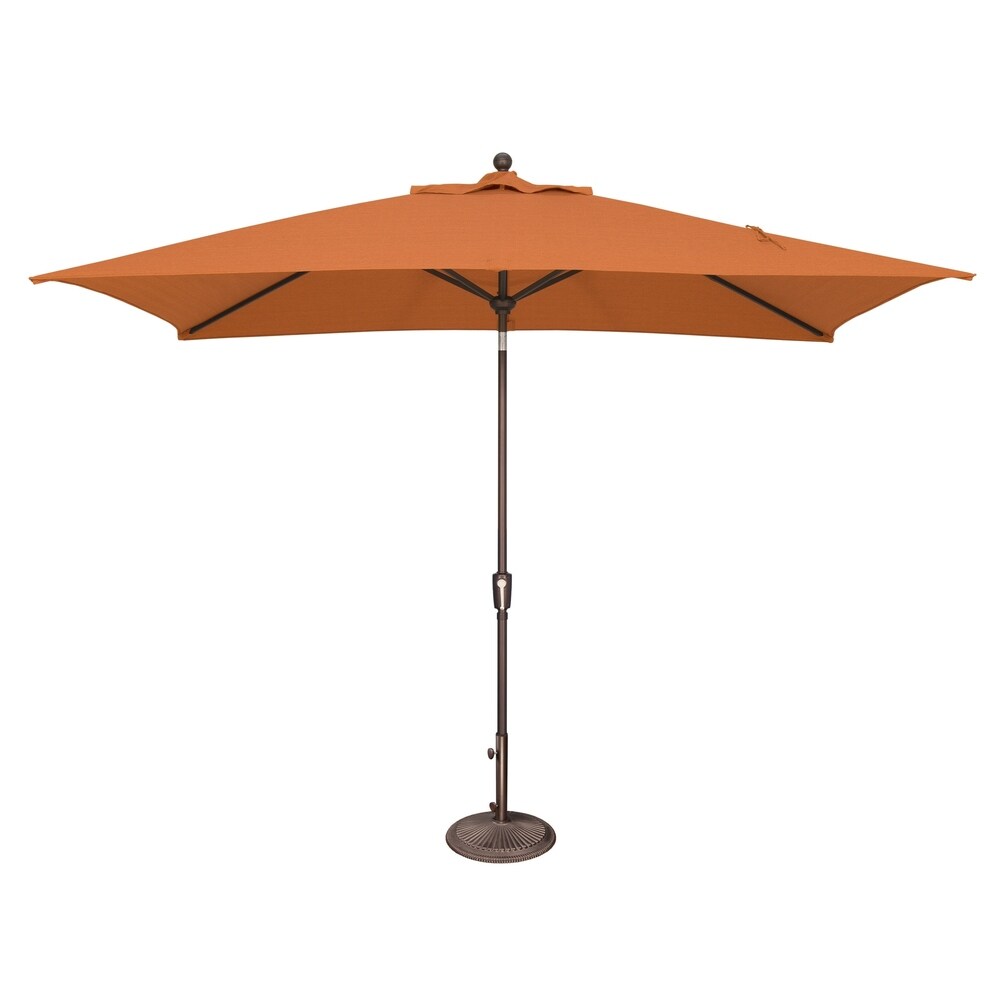Parasol rectangulaire inclinable SimplyShade Catalina de 3 mètres (10 pieds) à bouton-poussoir