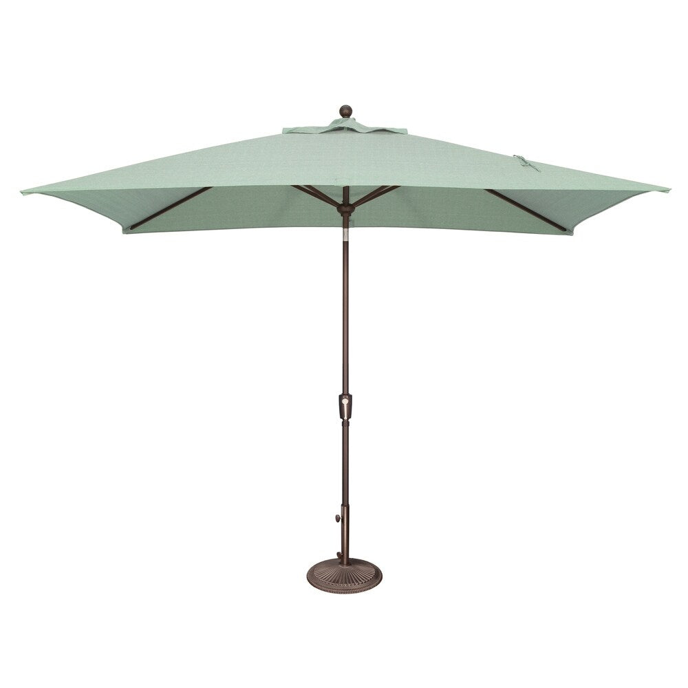 Parasol rectangulaire inclinable SimplyShade Catalina de 3 mètres (10 pieds) à bouton-poussoir