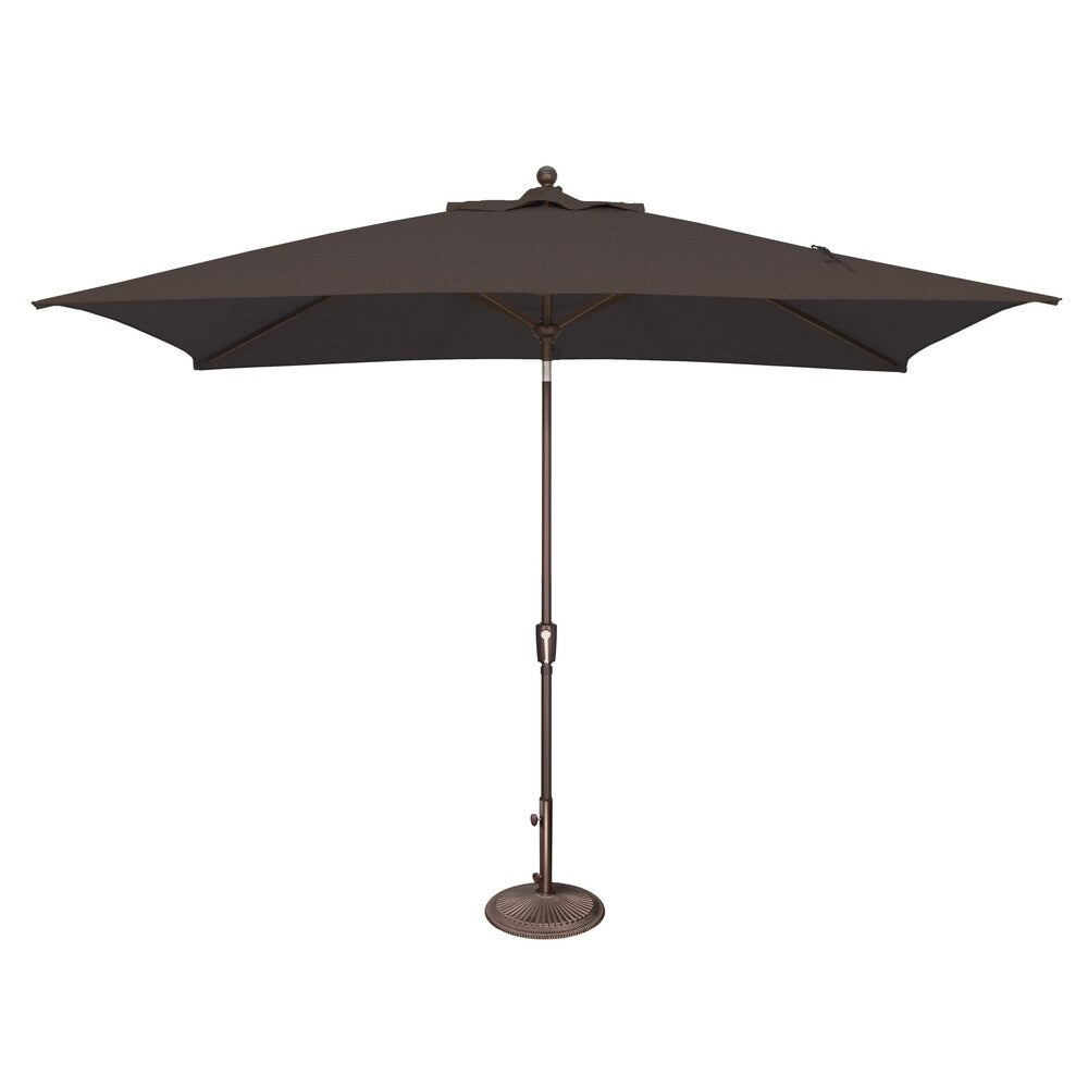 Parasol rectangulaire inclinable SimplyShade Catalina de 3 mètres (10 pieds) à bouton-poussoir